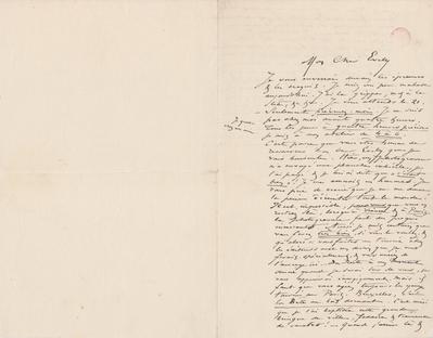 Lettre de Félicien Rops à [Léon] Evely. s.l., 0000/00/00. Bruxelles, Bibliothèque royale de Belgique, III/215/10/21