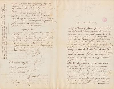 Lettre de Félicien Rops à Victor [Hallaux]. s.l., 0000/00/00. Bruxelles, Bibliothèque royale de Belgique, III/215/11/32