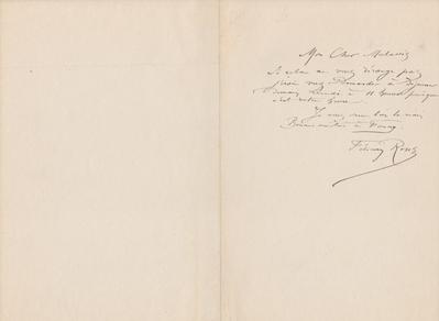 Lettre de Félicien Rops à [Auguste] Poulet-Malassis. s.l., 0000/00/00. Bruxelles, Bibliothèque royale de Belgique, III/215/2/14