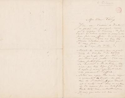 Lettre de Félicien Rops à Inconnu. s.l., 1878/00/00. Bruxelles, Bibliothèque royale de Belgique, III/215/2/8