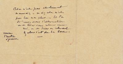 Lettre de Félicien Rops à [Léon?] [Evely?]. s.l., 0000/00/00. Bruxelles, Bibliothèque royale de Belgique, III/215/5/48