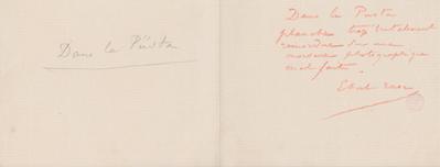 Lettre de Félicien Rops à [Léon?] [Evely?]. s.l., 0000/00/00. Bruxelles, Bibliothèque royale de Belgique, III/215/5/53