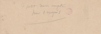Lettre de Félicien Rops à [Léon?] [Evely?]. s.l., 0000/00/00. Bruxelles, Bibliothèque royale de Belgique, III/215/5/67