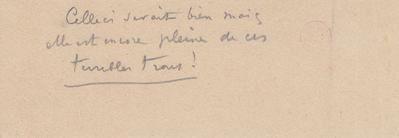 Lettre de Félicien Rops à [Léon?] [Evely?]. s.l., 0000/00/00. Bruxelles, Bibliothèque royale de Belgique, III/215/5/71