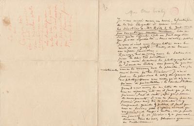 Lettre de Félicien Rops à [Léon] Evely. s.l., 0000/00/00. Bruxelles, Bibliothèque royale de Belgique, III/215/6/24