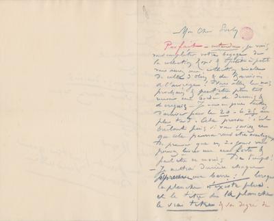 Lettre de Félicien Rops à [Léon] Evely. s.l., 0000/00/00. Bruxelles, Bibliothèque royale de Belgique, III/215/6/28