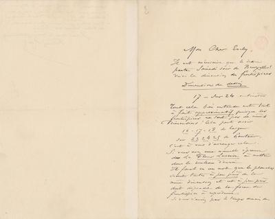 Lettre de Félicien Rops à [Léon] Evely. s.l., 0000/00/00. Bruxelles, Bibliothèque royale de Belgique, III/215/6/30