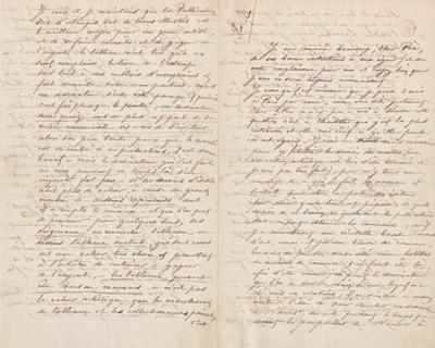 Lettre de Félicien Rops à [Théodore] [Polet de Faveaux]. s.l., 1863/00/00. Bruxelles, Bibliothèque royale de Belgique, III/215/7/46