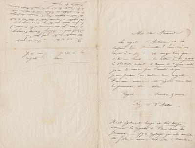 Lettre de Félicien Rops à Armand Dandoy. [Paris], 0000/00/00. Bruxelles, Bibliothèque royale de Belgique, III/215/8/20