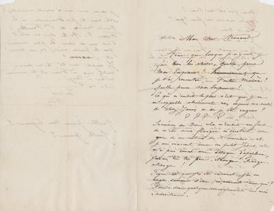 Lettre de Félicien Rops à Armand [Dandoy]. s.l., 0000/00/00. Bruxelles, Bibliothèque royale de Belgique, III/215/8/49