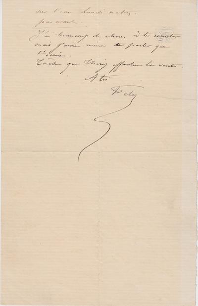 Lettre de Félicien Rops à Armand [Dandoy]. s.l., 0000/00/00. Bruxelles, Bibliothèque royale de Belgique, III/215/8/7