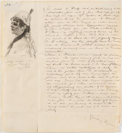 Lettre de Félicien Rops à [Léon] [Dommartin]. s.l., 1879/00/00. Province de Namur, musée Félicien Rops, LEpr/190