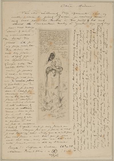 Lettre de Félicien Rops à [Adèle] [Picard-Olin]. s.l., 1879/09/00. Bruxelles, Archives et Musée de la Littérature, ML/00631/0005