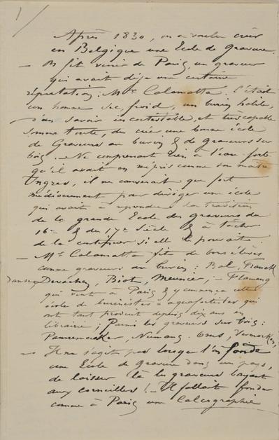 Lettre de Félicien Rops à [Edmond] [Picard]. s.l., 1881/00/00. Bruxelles, Archives et Musée de la Littérature, ML/00631/0035