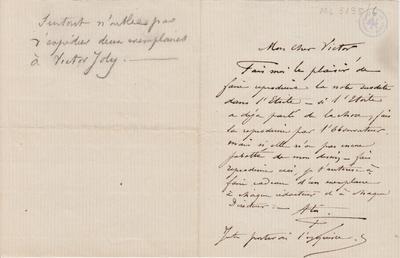 Lettre de Félicien Rops à [Victor] Coco [Hallaux]. s.l., 0000/00/00. Bruxelles, Archives et Musée de la Littérature, ML/03195/0006