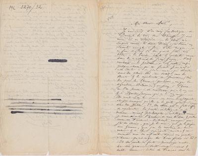 Lettre de Félicien Rops à [Henri] [Liesse]. s.l., 0000/00/00. Bruxelles, Archives et Musée de la Littérature, ML/03270/0032