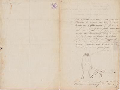 Lettre de Félicien Rops à [Charles] Bataille. Namur, 0000/00/00. Bruxelles, Archives et Musée de la Littérature, ML/03270/0044