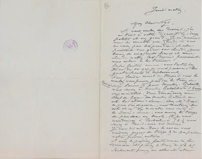 Lettre de Félicien Rops à [François] Nys. Corbeil-Essonnes, 0000/00/00. Bruxelles, Archives et Musée de la Littérature, ML/03270/0061