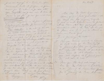 Lettre de Félicien Rops à [Charles] De Coster. s.l., 0000/00/00. Bruxelles, Archives et Musée de la Littérature, ML/03713/0009