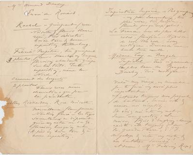 Lettre de Félicien Rops à Armand Dandoy. s.l., 1887/03/00. Bruxelles, Archives et Musée de la Littérature, ML/03718/0006