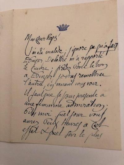 Lettre de [Joséphin] Péladan à [Félicien] Rops, s.l., 0000/00/00, Bruxelles, Atelier symboliste.